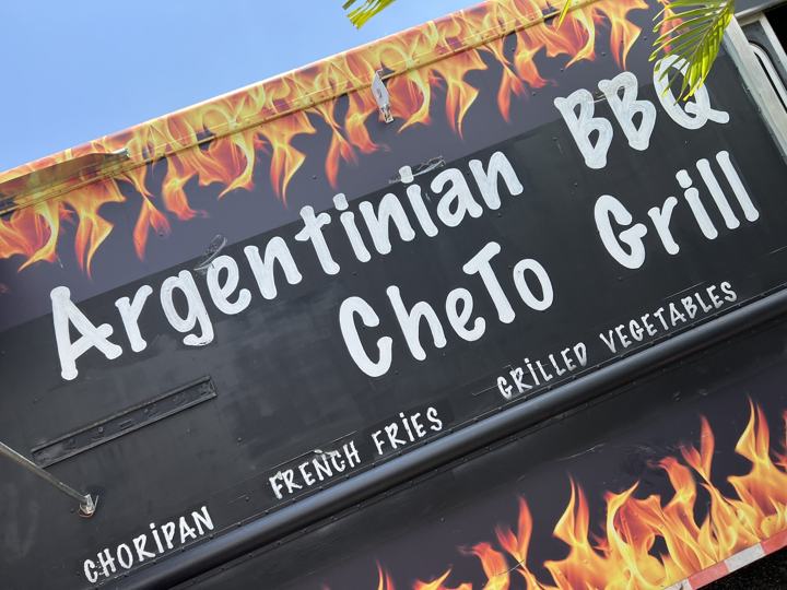 CheTo Grill truck: Argentinian BBQ, choripán, french fries, grilled vegetables